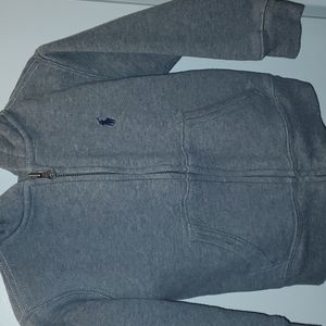 Polo Ralph Lauren Grey zip up hoodie